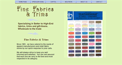 Desktop Screenshot of finefabricsandtrims.com